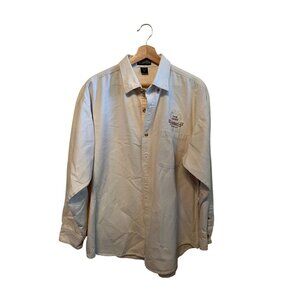 La Loving Beige Button-Up Shirt XL Norsh Hostfest 20 Years Men's Size XL